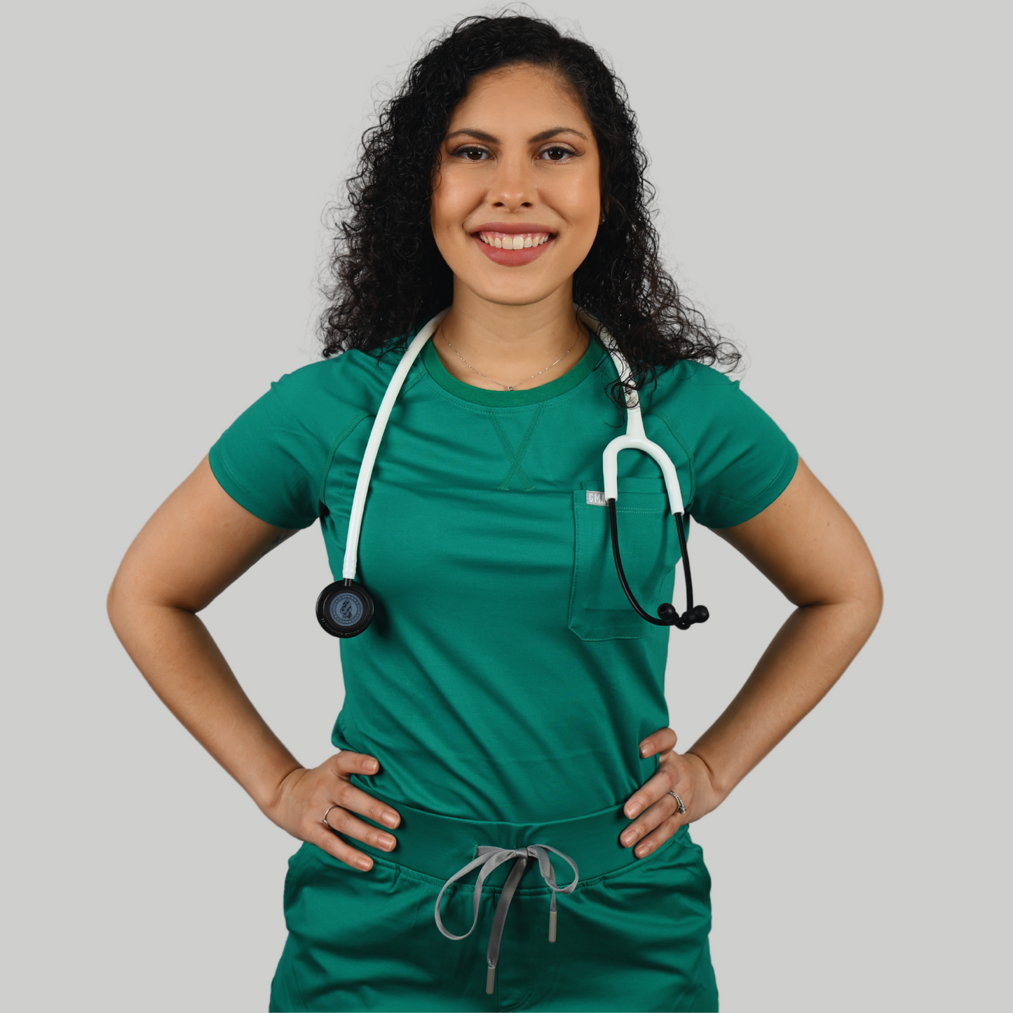 Zion Women Round Neck Scrub Top