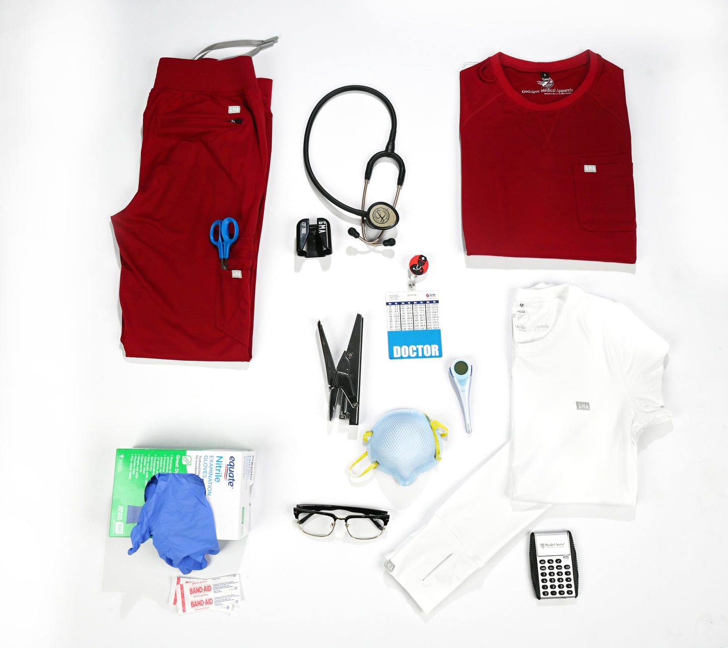 Zion Men Round Neck scrub Top