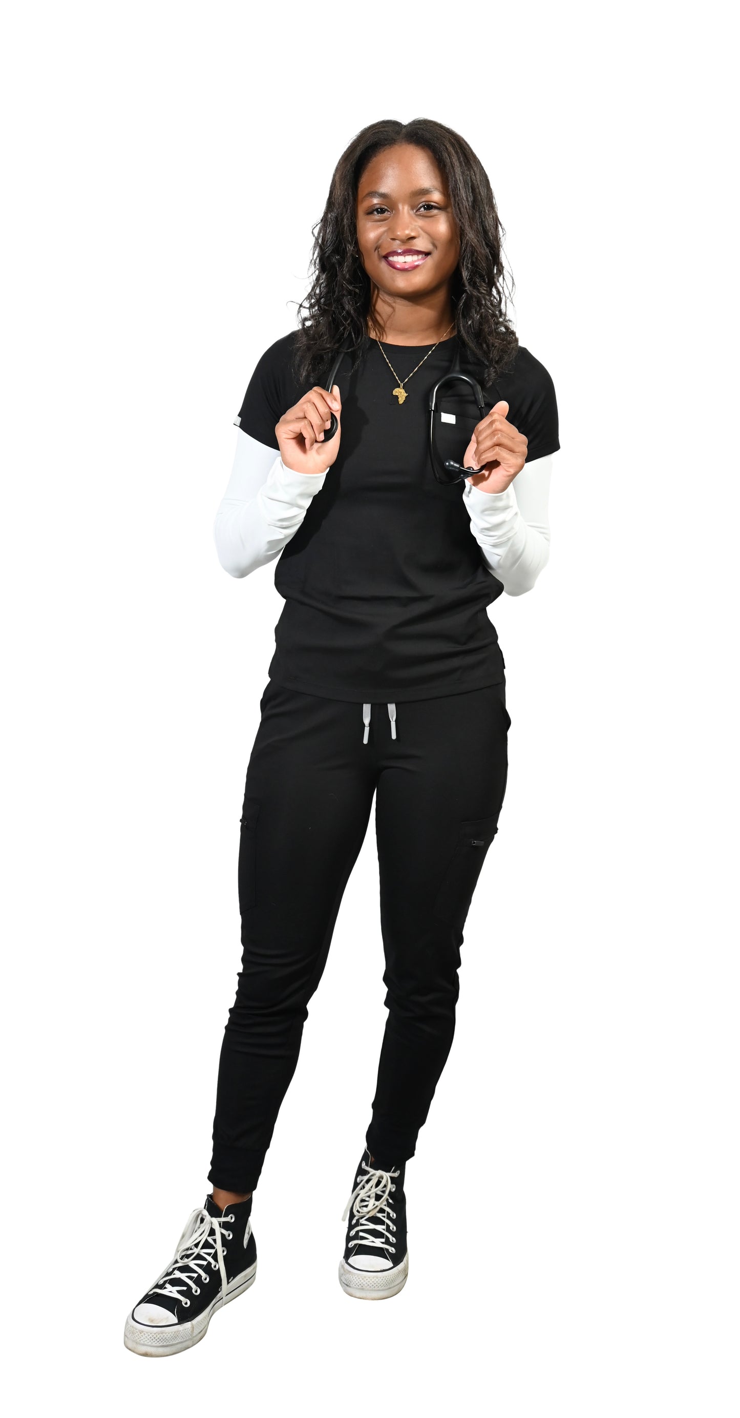 Zion Women Round Neck Scrub Top